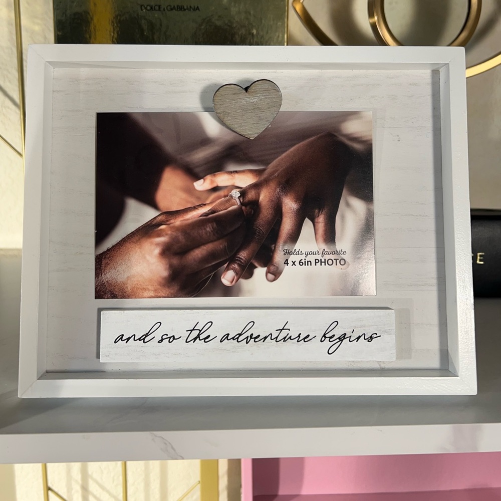 Wedding Picture Frame And So The Adventure Begins NWT